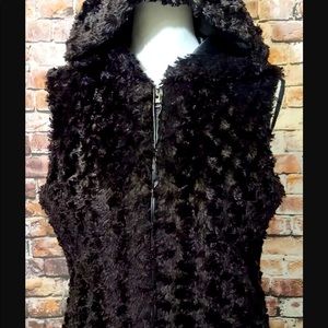 Vintage Cejon Faux Fur Vest XL